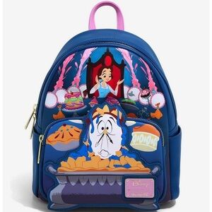 Disney Loungefly Beauty and the Beast Be Our Guest Mini Backpack